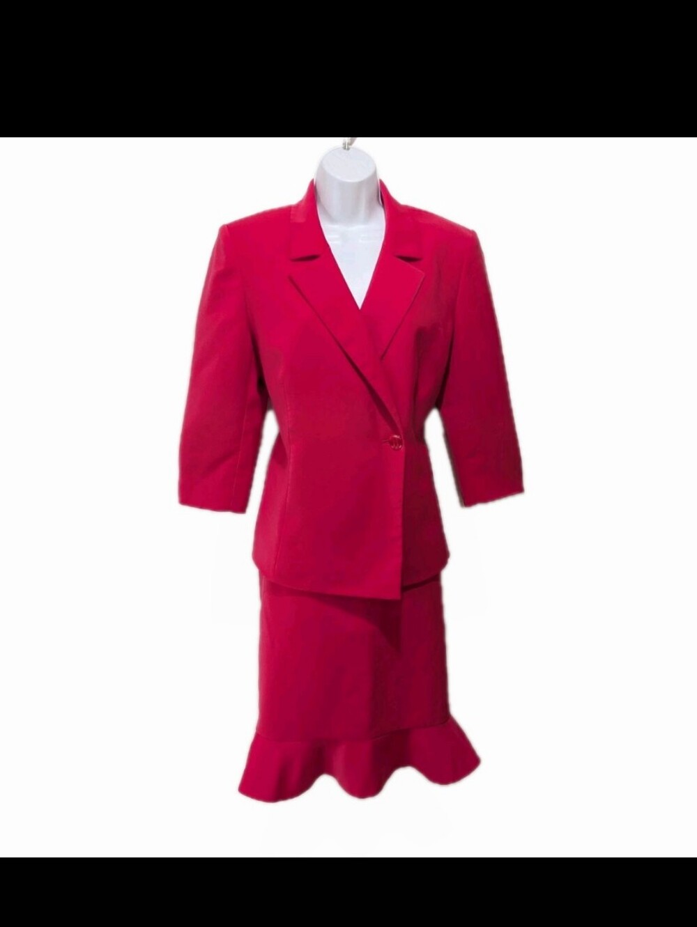 Le Suit Skirt Suit 10 Pink Mature Elegant Skirt Set Professional #2300 - Picture 4 of 16